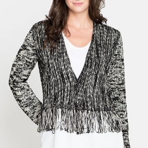 NIC+ZOE Knit Fringe Cardigan